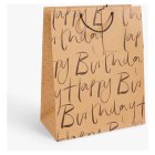 Happy Birthday Kraft Medium