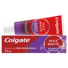 Colgate Max White Purple Reveal Teeth Whitening Toothpaste