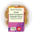 Waitrose Garlic & Jalapeño Greek Halkidiki Olives