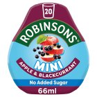 Robinsons Mini No Added Sugar Apple & Blackcurrant Squash66ml