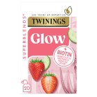 Twinings Superblends 20 Glow Strawberry & Cucumber with Green Tea & Aloe Vera 40g