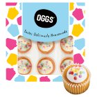 OGGS Chocolate and Vanilla Iced Chocolate Cupcakes Mini