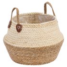 Smart Garden Natural Grass Woven Basket, Medium, Cream