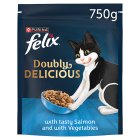 FELIX Doubly Delicious Salmon & Vegetables Dry Cat Food