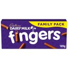Cadbury Dairy Milk Fingers Milk Chocolate Covered Biscuits
