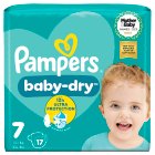 Pampers Baby Dry Size 7, 17 Nappies