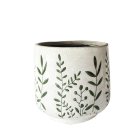 Curate Ceramic Large Planter Pot with Fern Detailing