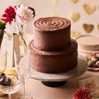 Two Tier Chocolate Naked Cake