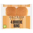 Waitrose Brioche Burger Rolls 4s