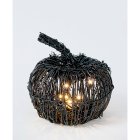 Small Wicker LED Pumpkin