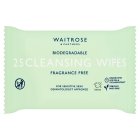Waitrose 25 Cleansing Facial Wipes Fragrance Free