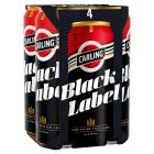 Carling Black Label Premium British Lager Cans 4x568ml