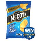 McCoy's Salt & Malt Vinegar Sharing Crisps  140g