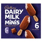 Cadbury Dairy Milk Minis Vanilla Ice Cream Sticks 6 x 50ml