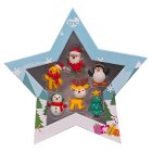 Festive Set of 6 Erasers