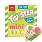 Walls 6 x 50ml Twister Mini Pineapple Ice Cream Lollies