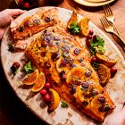 Orange & Cranberry Side of Salmon with a Citrus Glaze