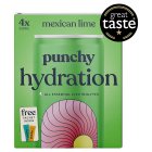 Punchy Hydration Lightly Sparkling Mexican Lime Cans4x330ml