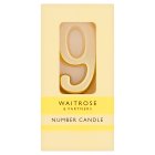 Waitrose 9 Number Cake Candle