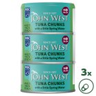 John West No Drain Tuna Chunks with a Little Spring Water MSC 3x100g3x100g