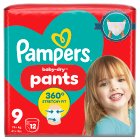 Pampers Baby-Dry Nappy Pants Size 9, 12 Nappies