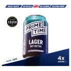 Prime Time Lager Cans