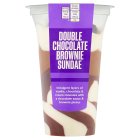 Waitrose Double Chocolate Brownie Sundae