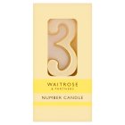 Waitrose 3 Number Cake Candle