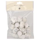 Talking Tables White Poppers Sparkle Print 20 pack