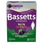 Bassetts Vitamins Man Blackcurrant Multivitamins & Minerals 30s