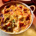 Sabrina Ghayour Za'atar Sprout Gratin