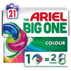 Ariel Big One Laundry Detergent Pods 21w Colour