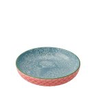 Mikasa Glazed Stoneware Coupe Bowl, Geometric Leaf, 21x5cm
