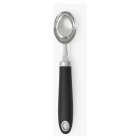 John Lewis Soft Grip Handle Stainless Steel Ice Cream Scoop, Silver/Black