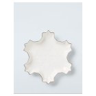 Silver Rim Snowflake Dish