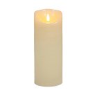Flickabright Textured LED Candle, Cream, 23cm