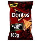 Doritos Sizzling Beef Taco Tortilla Chips Sharing Crisps 180g