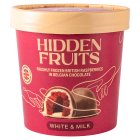 Hidden Fruits Frozen Raspberries in White & Milk Chocolate