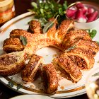 No.1 Pork, Turkey & Cranberry Sausage Roll Snowflake