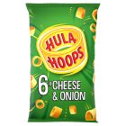 Hula Hoops Cheese & Onion Multipack Crisps 6x24g