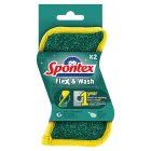 Spontex Flex & Wash Sponge 2 pack