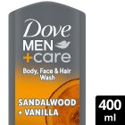 Dove Men +Care Shower Gel Sandalwood and Vanilla 400ml