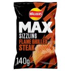 Walkers MAX Sizzling Flame Grilled Steak 140g
