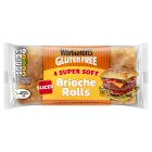 Warburtons Gluten Free 4 Super Soft Brioche Rolls