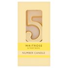 Waitrose 5 Number Cake Candle