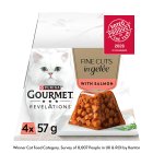 Gourmet Revelations Fine Cuts in Jelly Salmon Wet Cat Food 4 x 57g