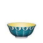 Mikasa Glazed Stoneware Bowl, Leafy Green, 15.5x7.5cm